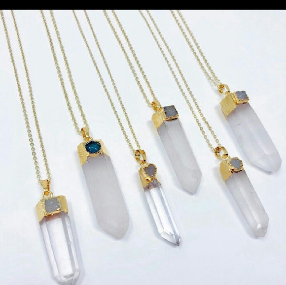 Simple Sanctuary Jewelry - White Quartz spike necklace